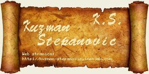 Kuzman Stepanović vizit kartica